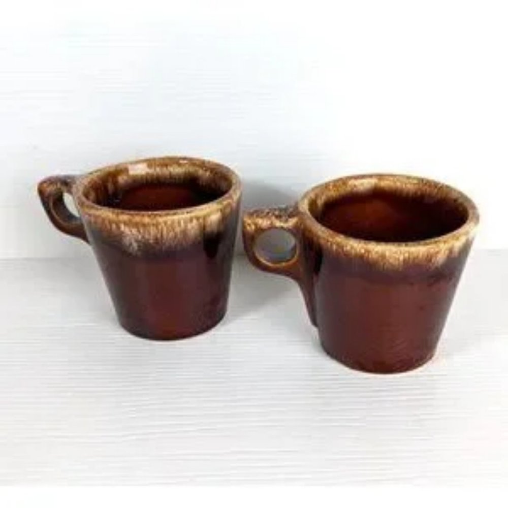 Hull Pottery Drip Mugs